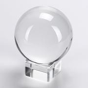 OwnMy Crystal Ball Photography OwnMy Meditation Ball Contact Juggling Glass Sphere Display with Stand (3.15