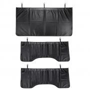 OwnMy 3 PCS Front/Side Lightweight Automotive Mechanic Magnetic Leather Fender Cover Protector Gripper Mat Pad with Hooks for Repair Automotive Work